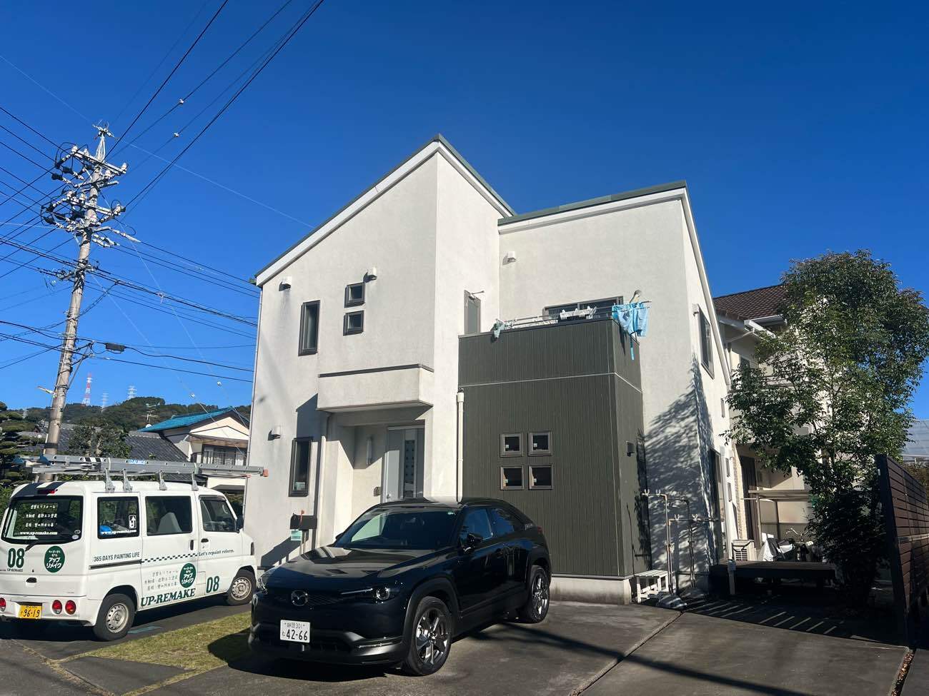 外壁塗装工事を行う前の戸建て住宅の外観