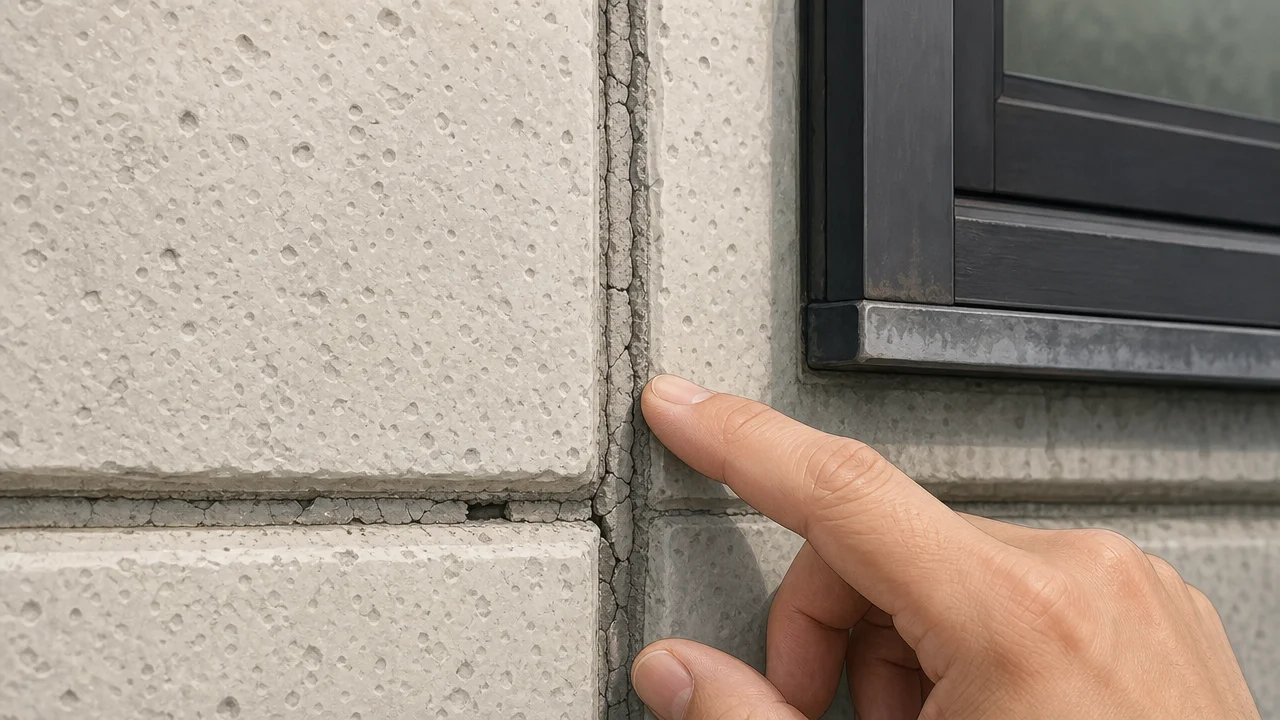 ヘーベルハウスの外壁塗装｜ALCの費用・時期・注意点を解説を説明するAI生成イラスト