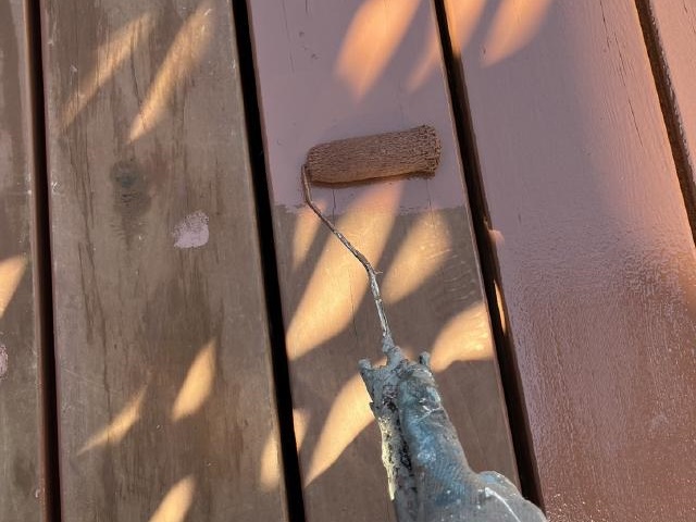 ウッドデッキの塗装