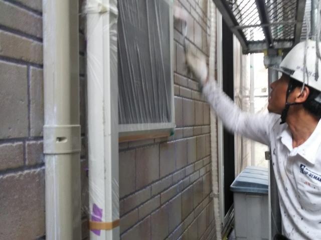 クリヤーで仕上げた部分の2回目の上塗り