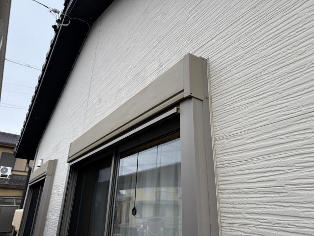 施工前のシャッターボックス