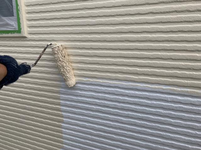 施工前と同じ構成で外壁を色分けしています