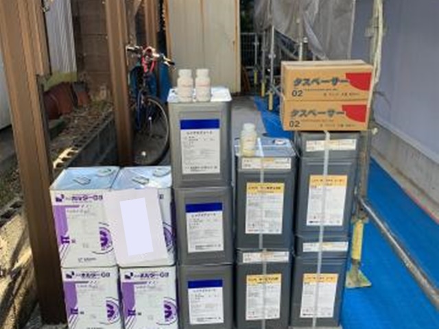施工で使用した塗料