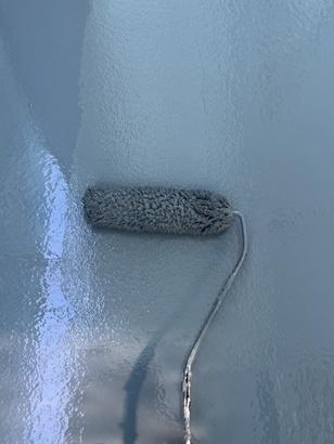 ベランダの中塗り
