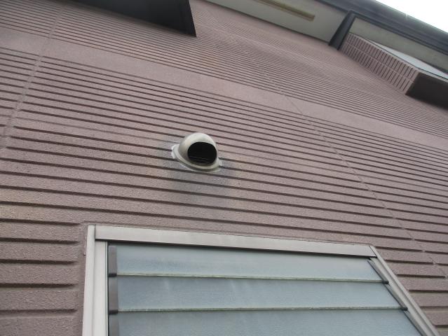 施工前のベントキャップ