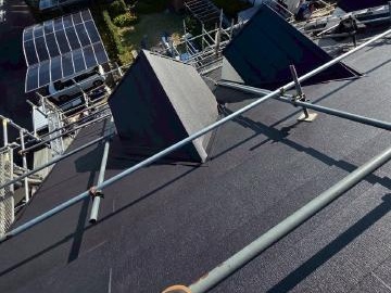 スーパーガルテクトの設置後の屋根