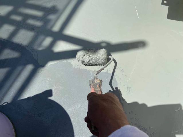 ベランダのウレタン防水の1層目