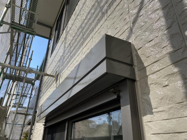 施工後のシャッターボックス