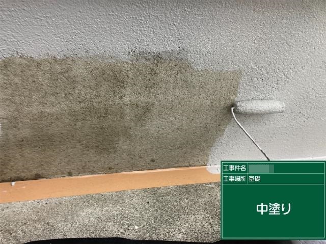 基礎の中塗り