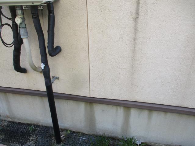汚れが付着していた施工前の基礎