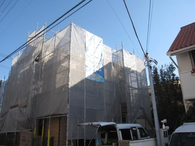 足場の施工状況