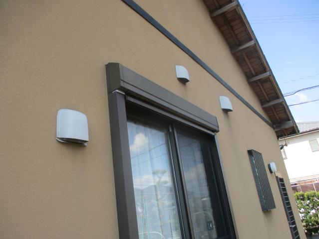 施工前のシャッターボックス