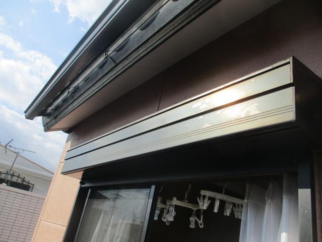 施工前のシャッターボックス