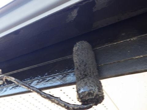 破風の下塗り
