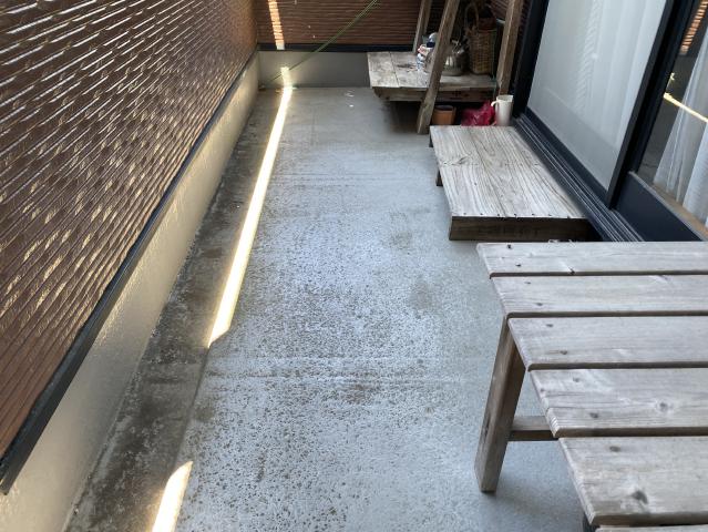 施工前のベランダ