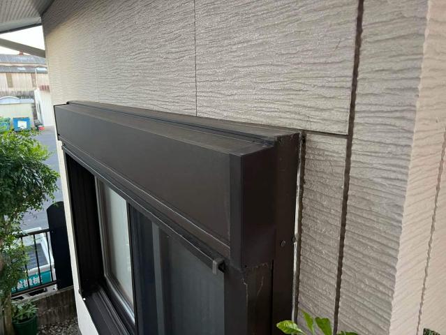 施工前のシャッターボックス