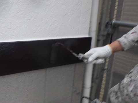 モールの1回目の上塗り
