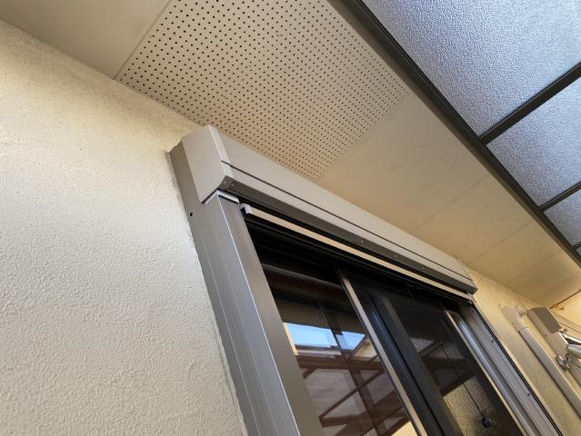 施工前のシャッターボックス