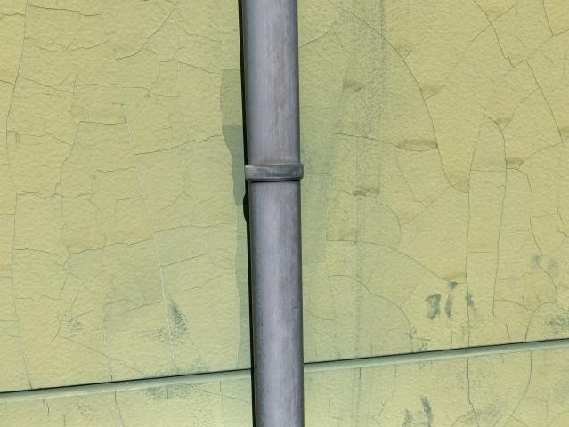 色あせが見られた樋