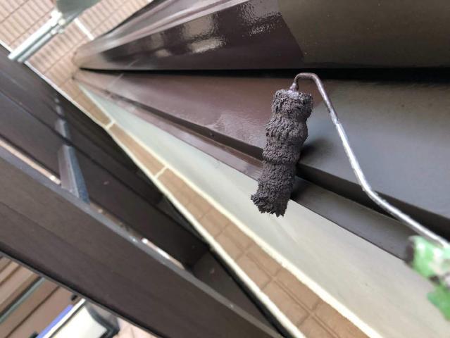 破風の下塗り