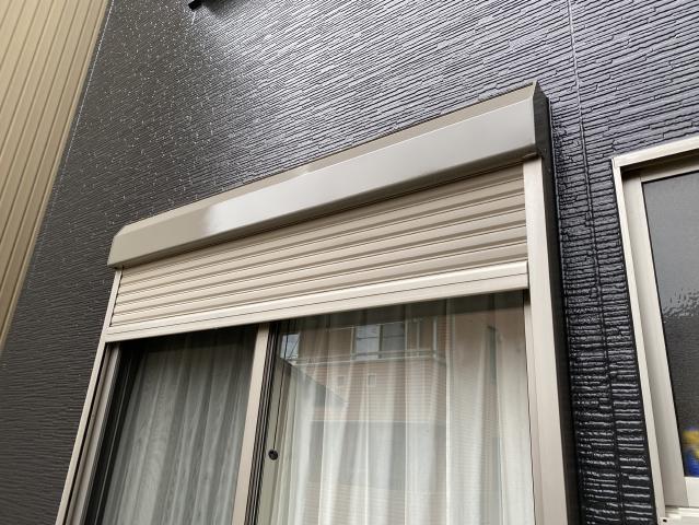 施工後のシャッターボックス