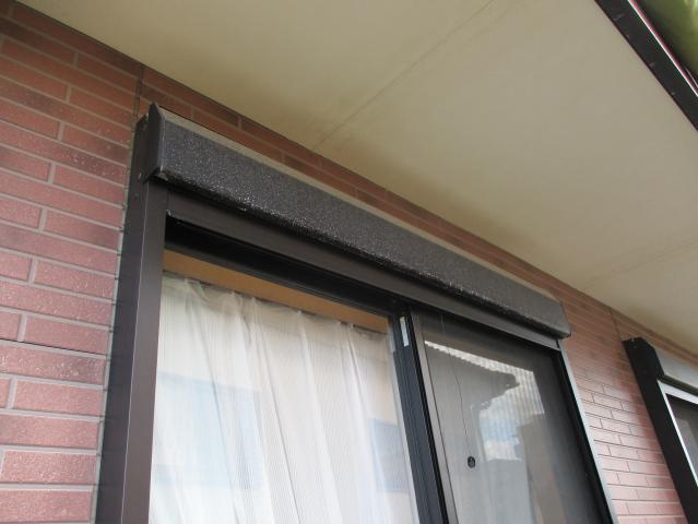 施工前のシャッターボックス