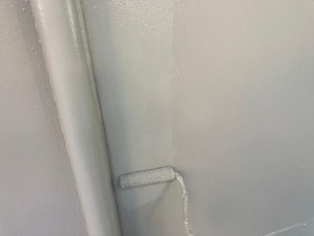 外壁の上塗り