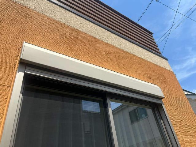 施工前のシャッターボックス