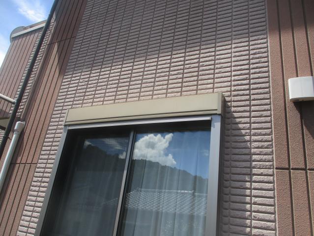施工前のシャッターボックス