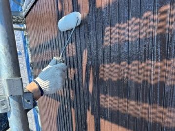 外壁のアクセント部分へのクリヤー塗装
