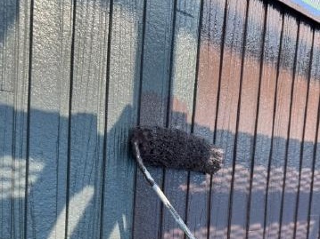 茶系で塗装する外壁のアクセント部分