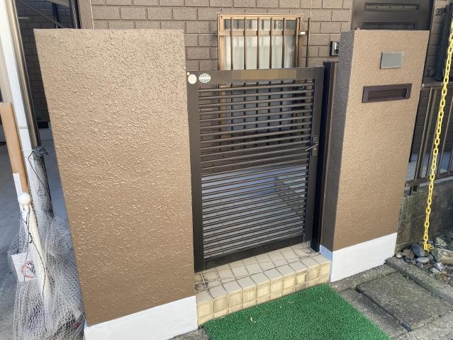 施工後の塀