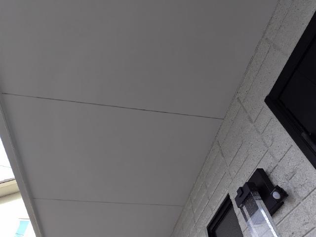 施工後の軒天