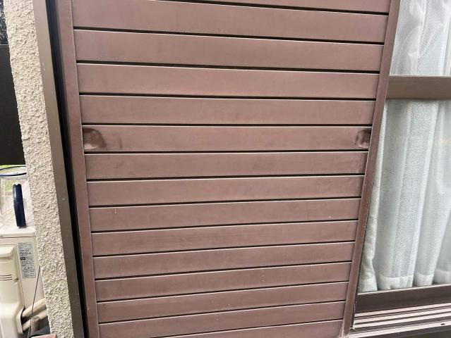 施工前の雨戸