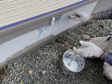 基礎の下塗り