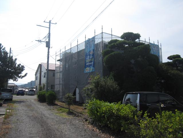 足場の施工状況