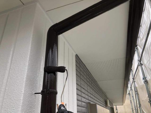 樋の上塗り