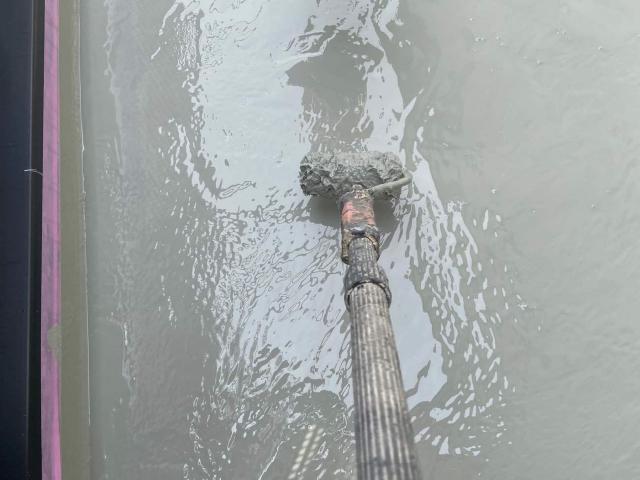 ベランダのウレタン防水の2層目