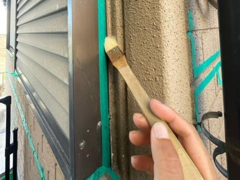 プライマー塗布の施工状況
