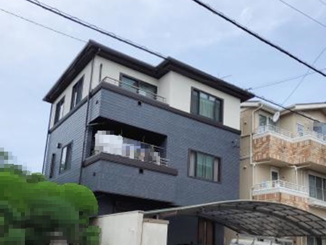 M様邸の外壁塗装・屋根カバー工事