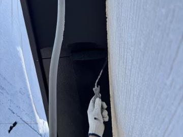 軒天の2回目の上塗り