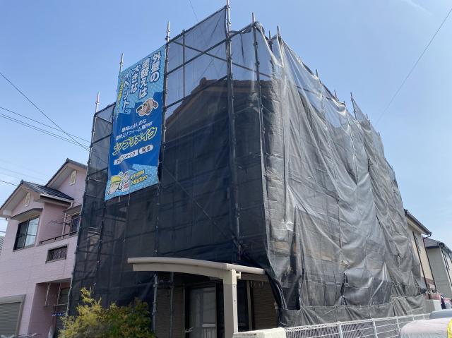 足場を外す前の状態