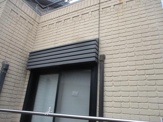 施工前のシャッターボックス