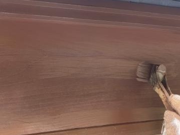 塗り替え後の破風の仕上がり