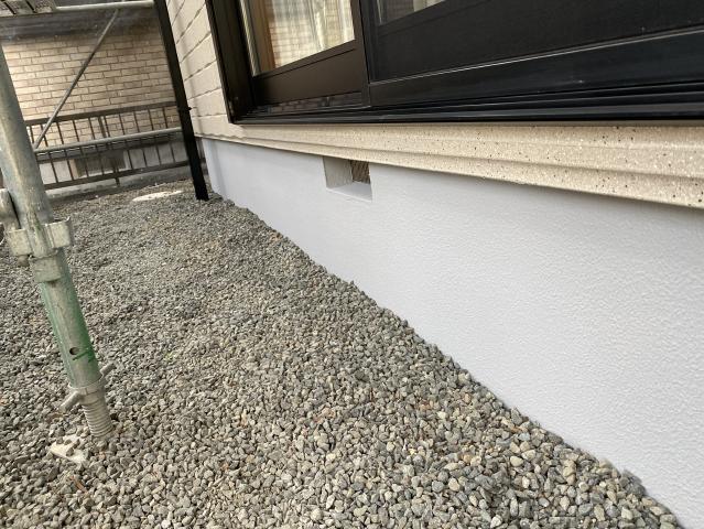塗装後の基礎の仕上がり