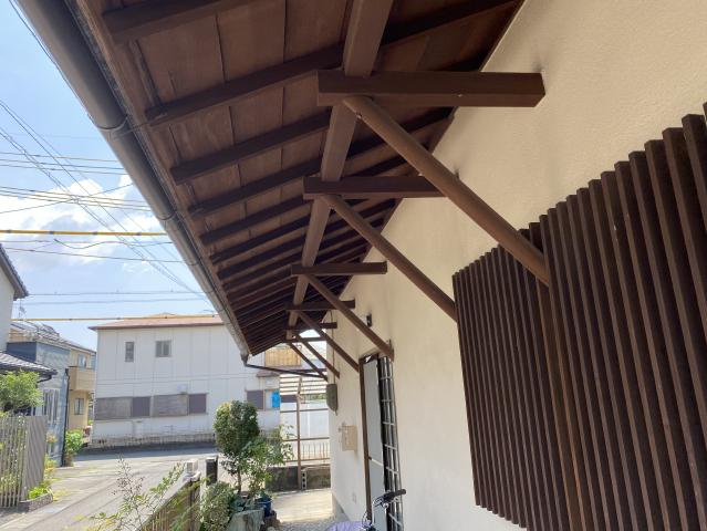 施工前の軒天